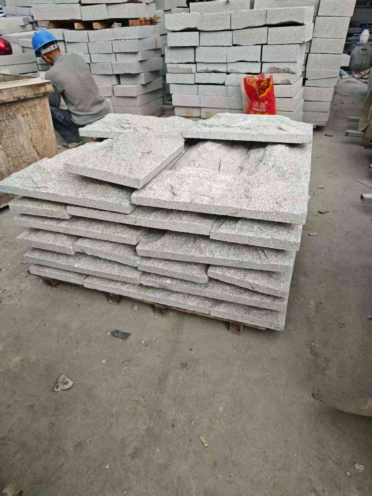 沈阳芝麻白蘑菇石，自然面